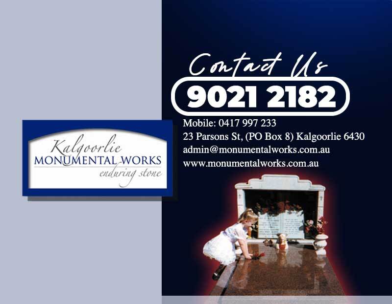 A Reputable Granite and Marble Monuments Manufacturer in Kalgoorlie